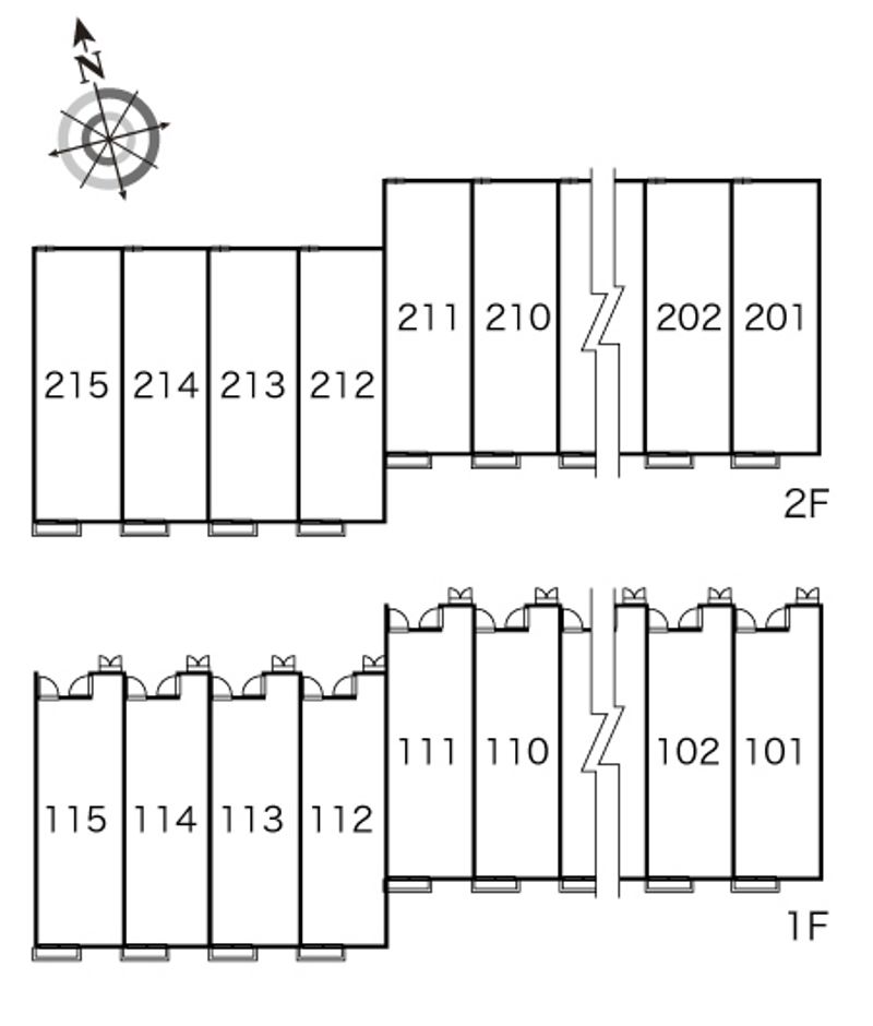 レオパレスコート　ダジュールⅡ 間取配置図