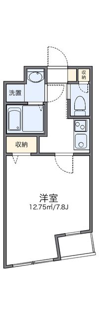 レオパレスエクセルカーサ平和台 間取り図