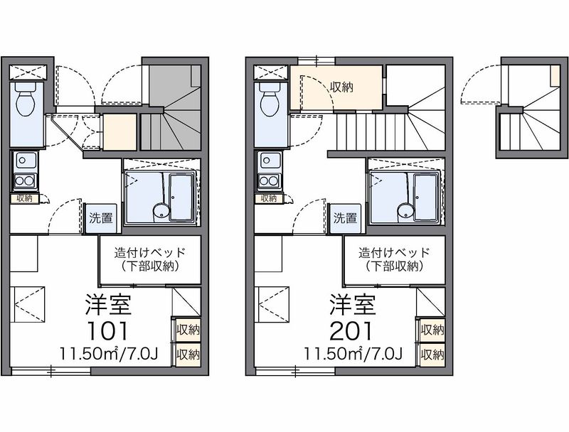 レオパレスストリームⅢ 間取図