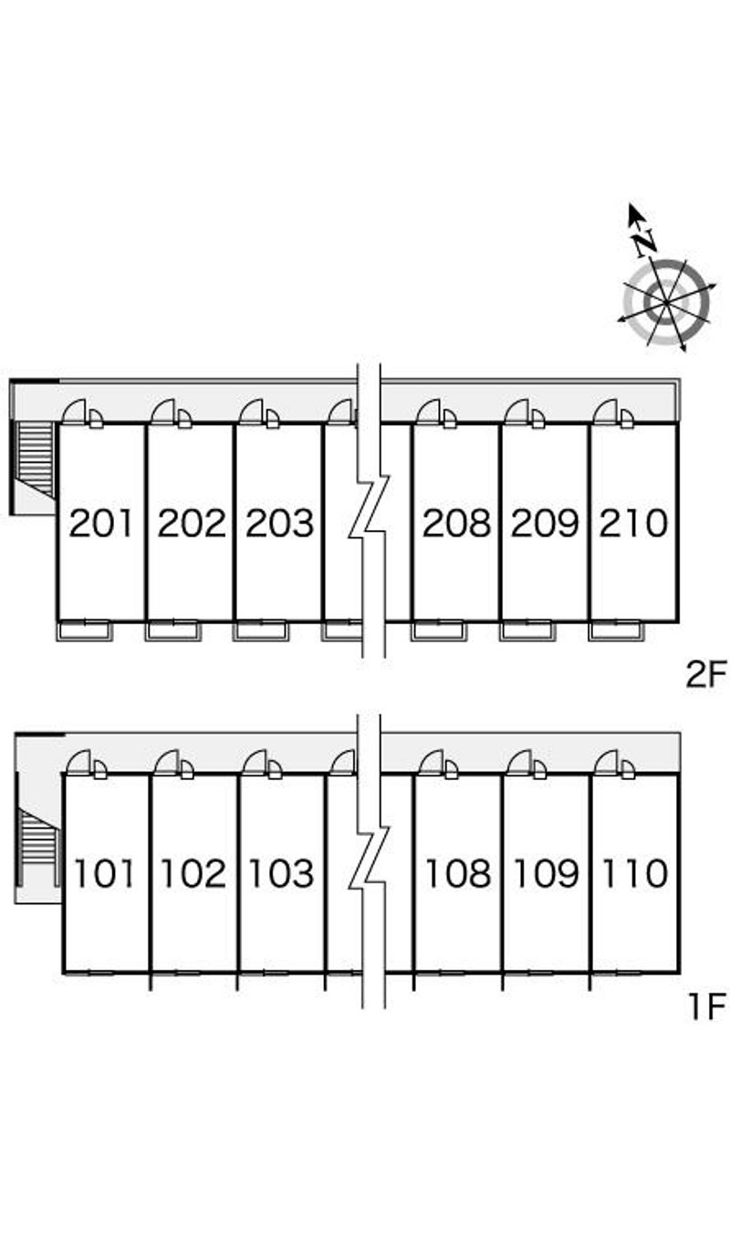 レオパレスチャーム　Ⅰ 間取配置図