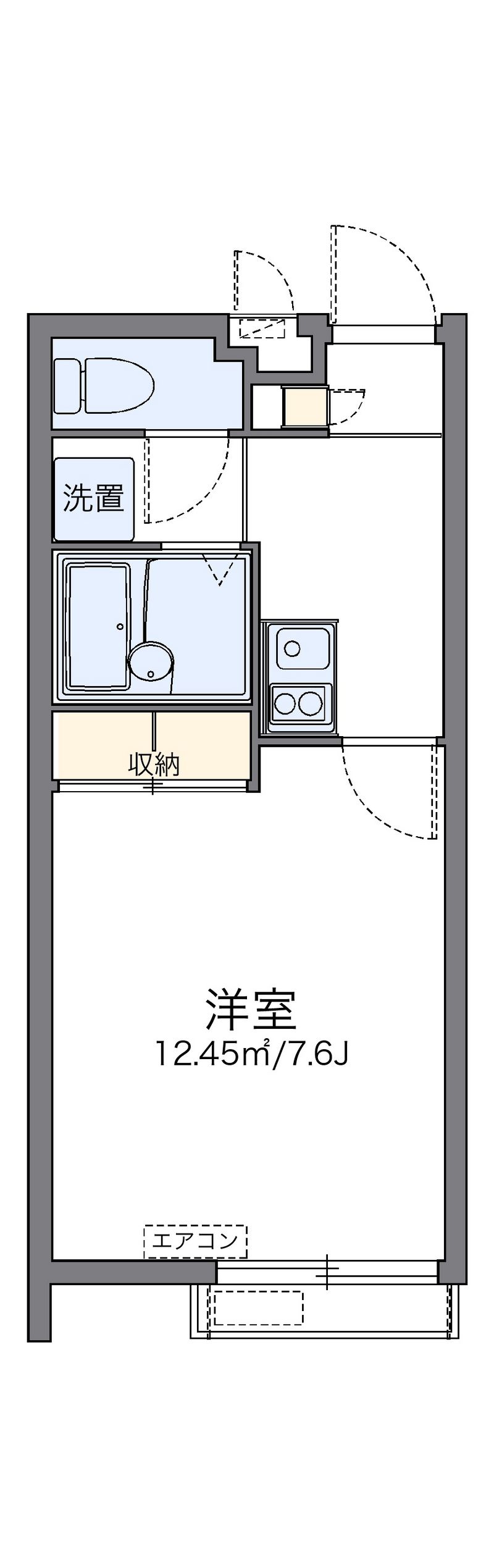 レオパレスＮＡＫＡＭＵＲＡ 間取図