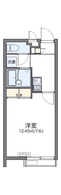 レオパレスＮＡＫＡＭＵＲＡ 間取り図