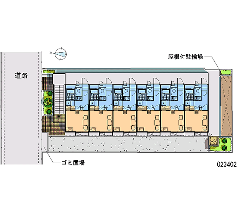 レオパレス学園東町 区画図