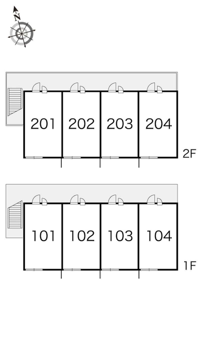 レオパレスクボタ 間取り配置図