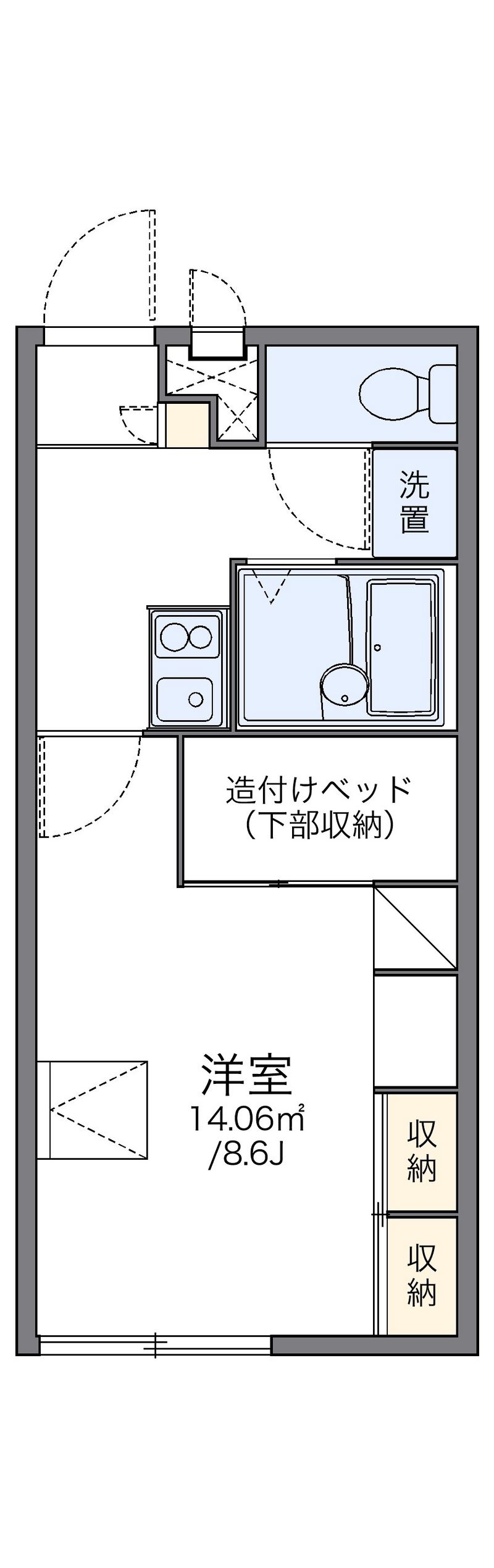 レオパレスグランデ 間取図