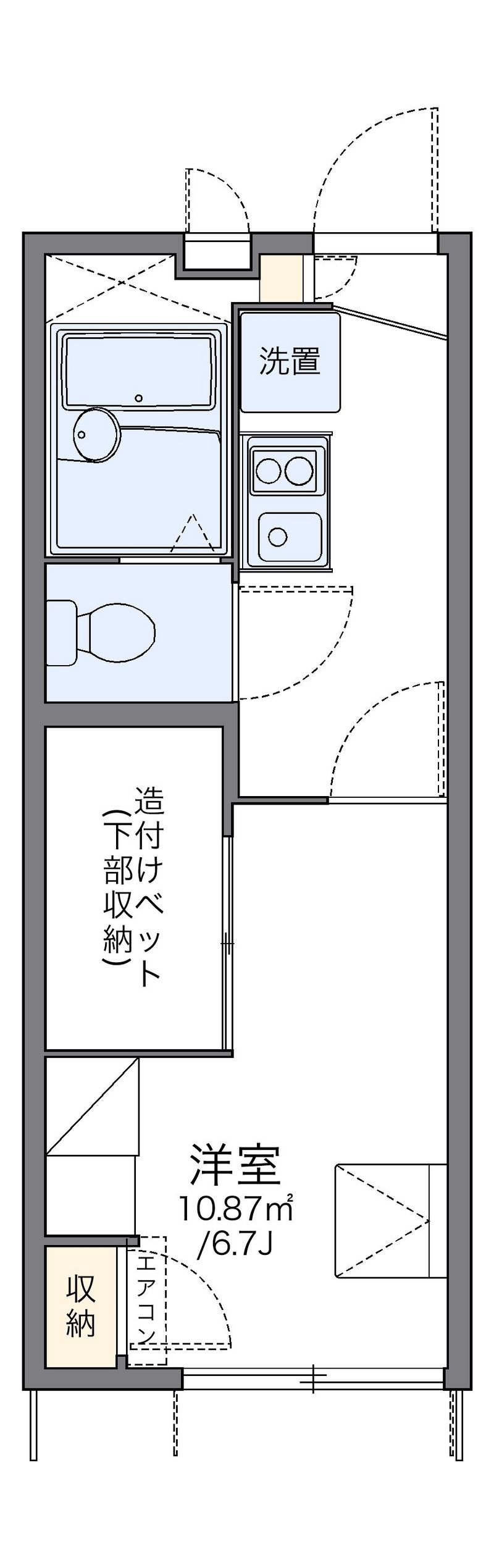 レオパレスＭＩＣＨＩＫＯ 間取図