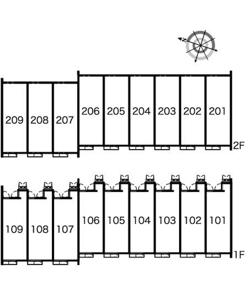 レオネクストキララⅡ 間取配置図