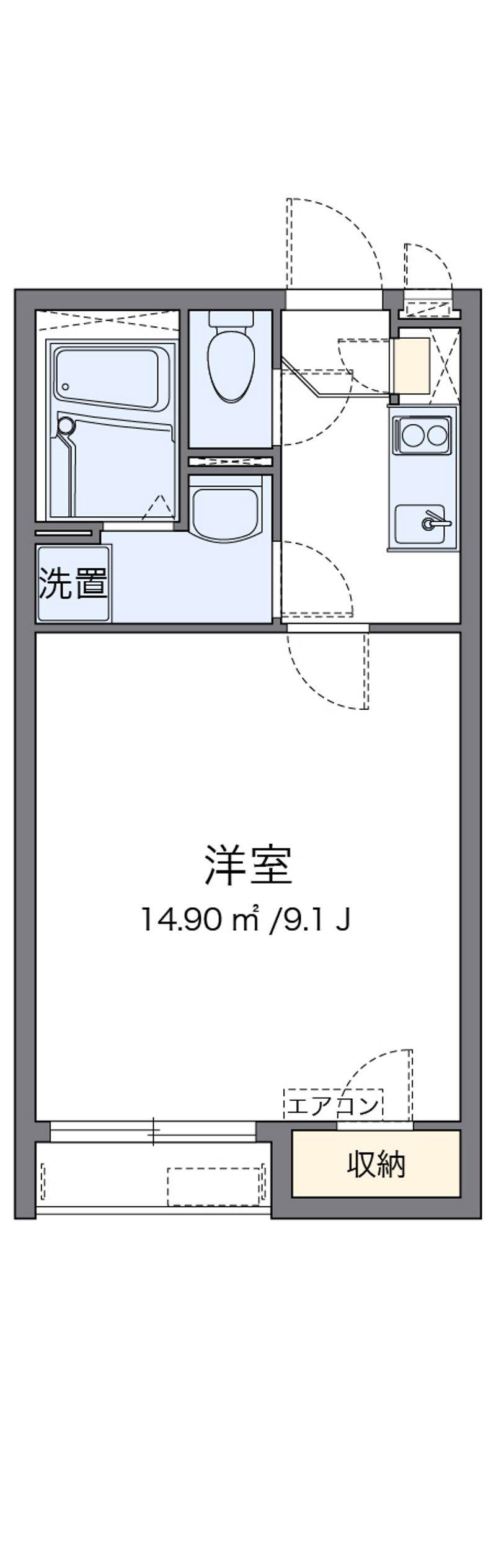 クレイノ新白河 間取図