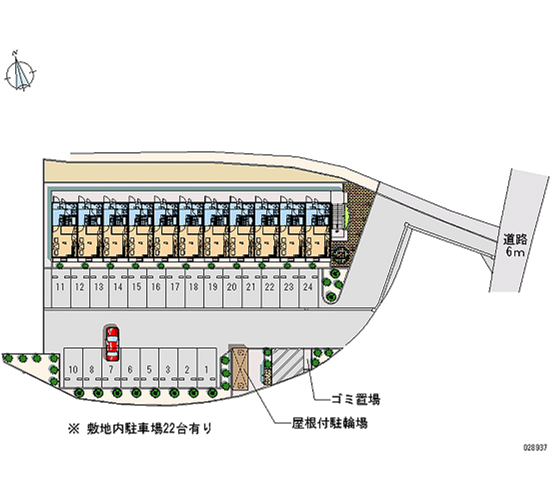 レオパレスサンライズ宮夫 月極駐車場