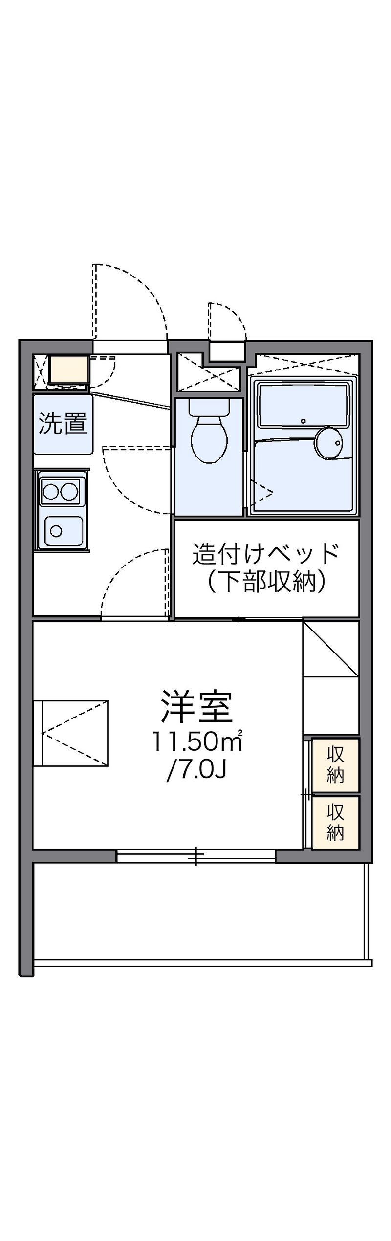 レオパレスおもひで 間取図