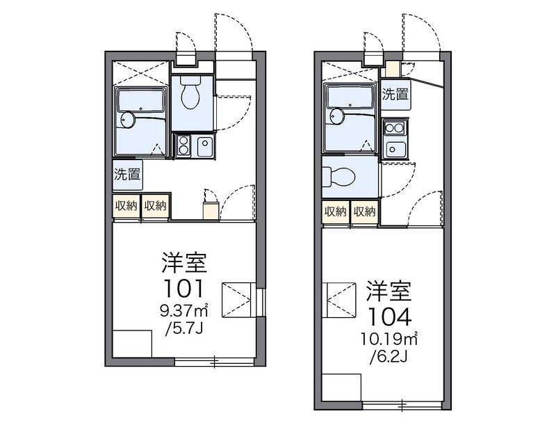 レオパレスヴァンベール 間取図