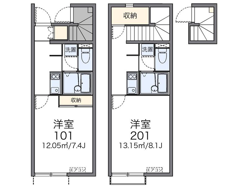 レオネクストタカス壱番館 間取図