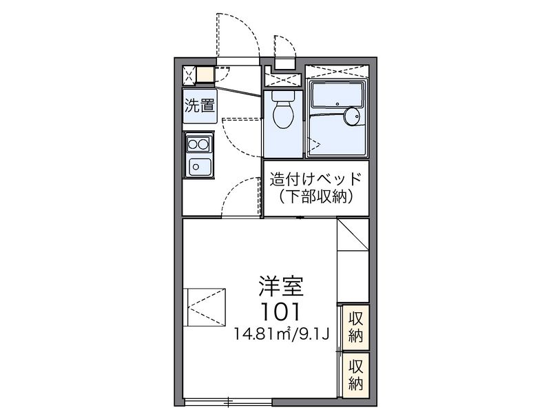 レオパレスプリマヴェーラ 間取図