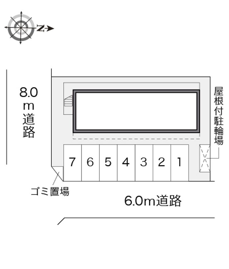 レオパレス源氏 駐車場