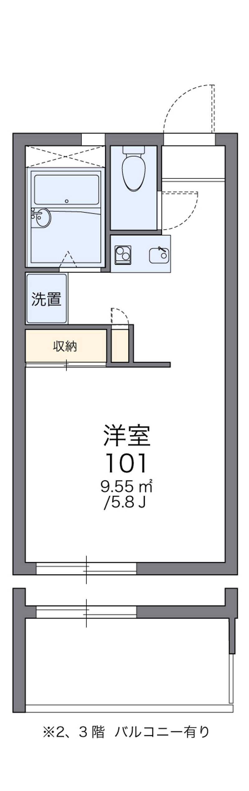 レオパレスＮＡＮＡＫＩⅡ 間取図