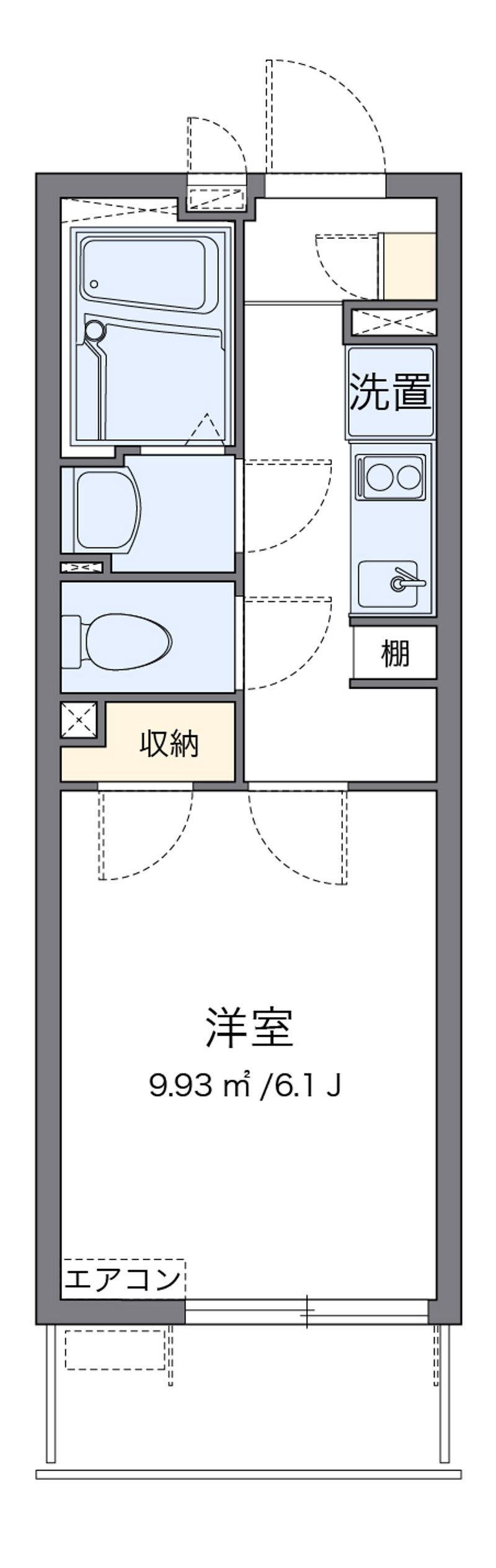 クレイノシャトレー栗木 間取図