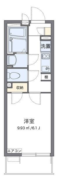 クレイノシャトレー栗木 間取り図