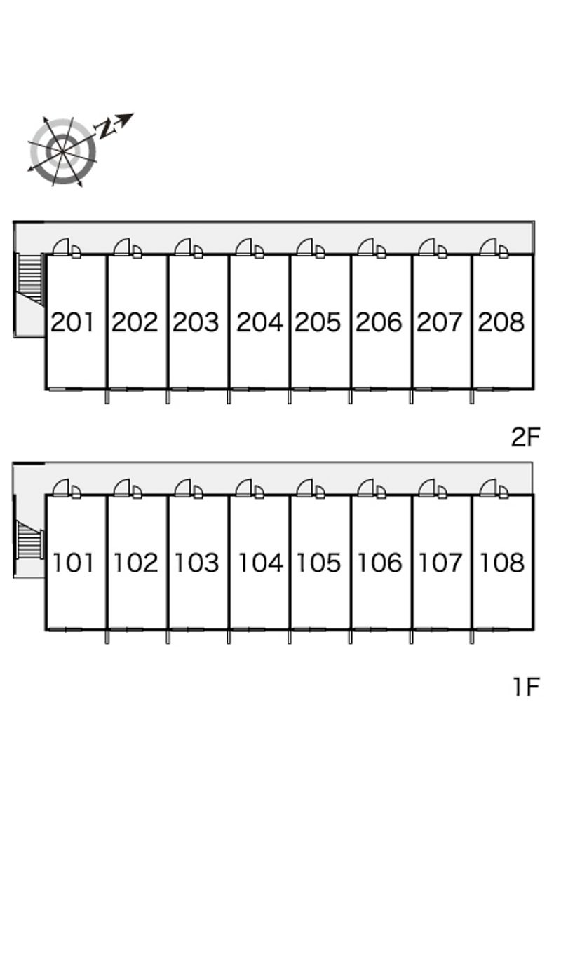 レオパレスプロスペリテＢ 間取配置図