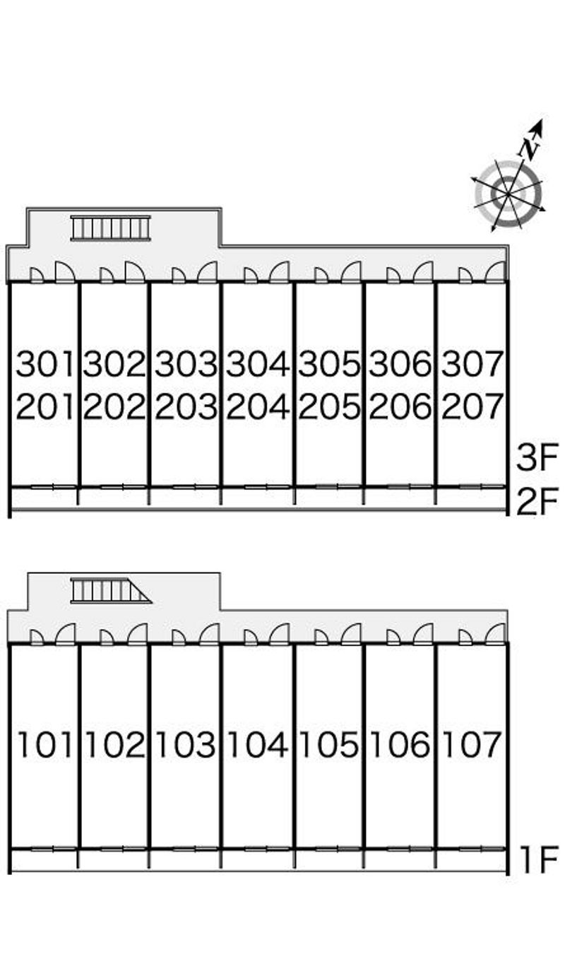 レオパレスメゾン鵠沼 間取配置図