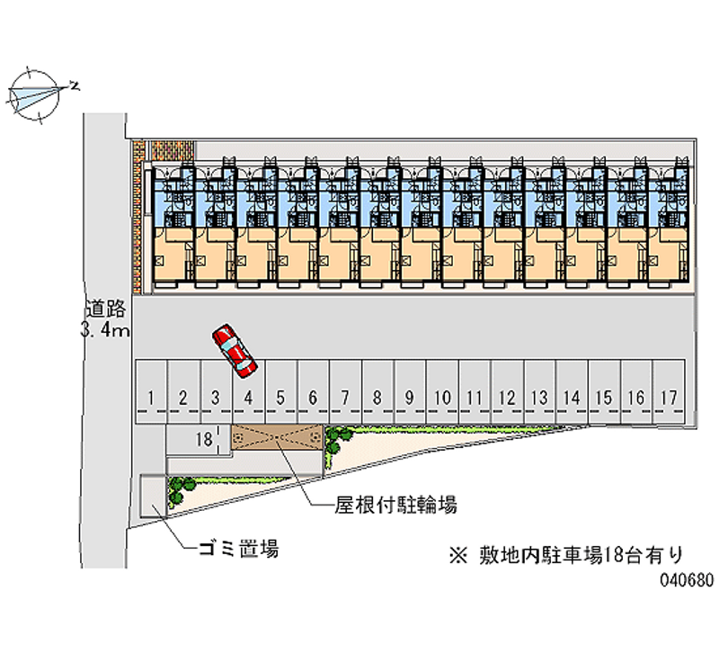 40680 Monthly parking lot