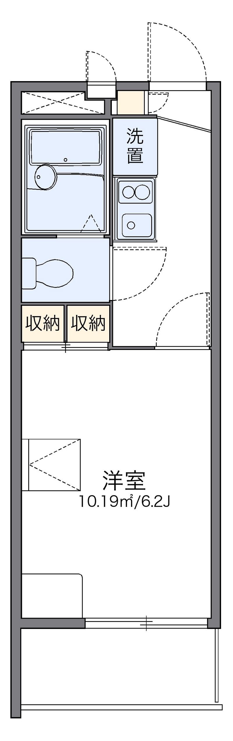 レオパレスラヴェンナ 間取図