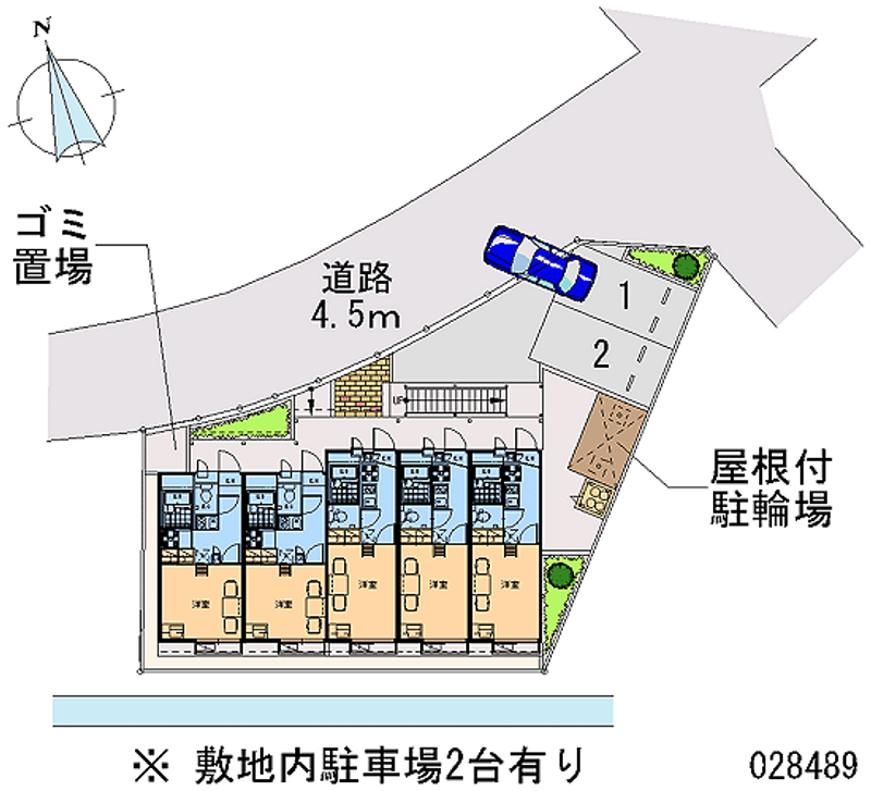 レオパレスリバーサイド 区画図