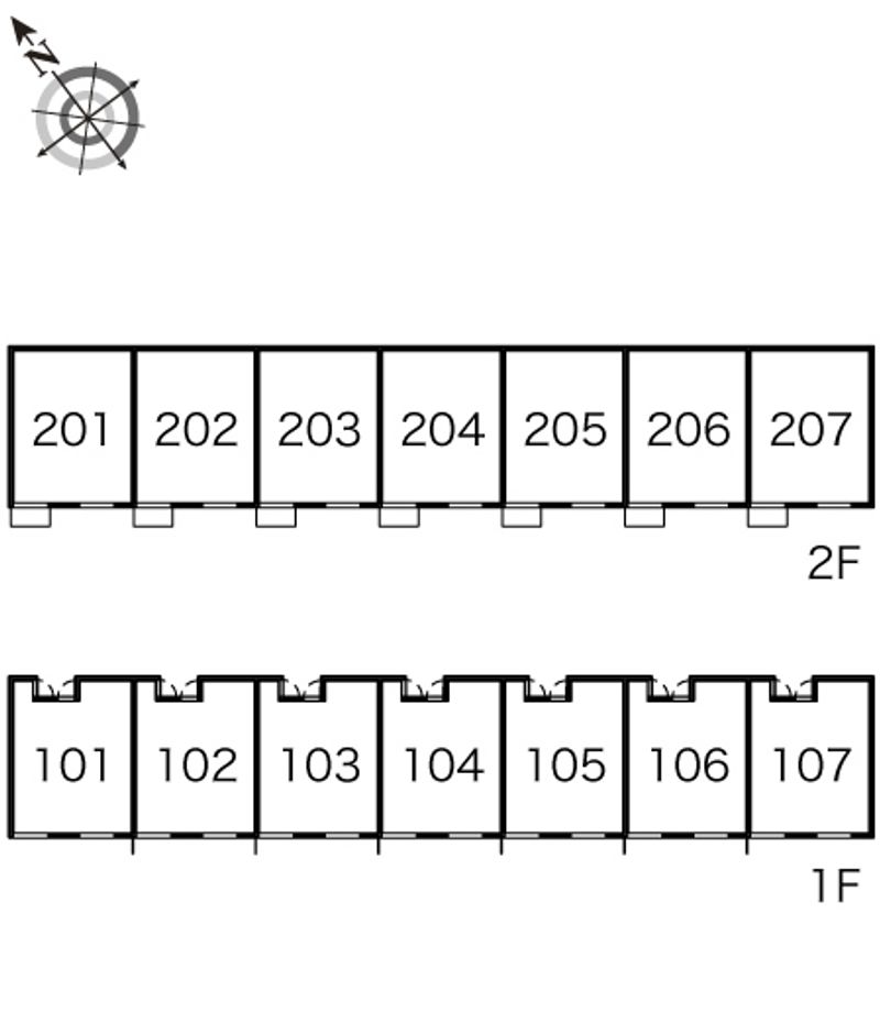 レオパレスＫＫⅡ 間取配置図
