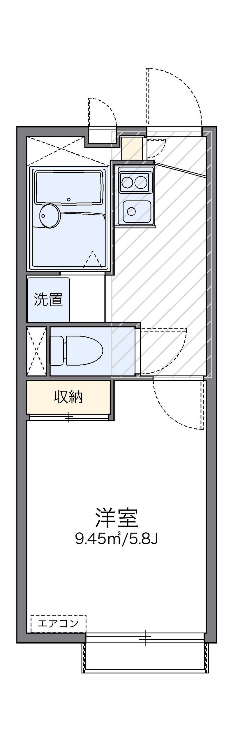 レオパレスフォレスト 間取図