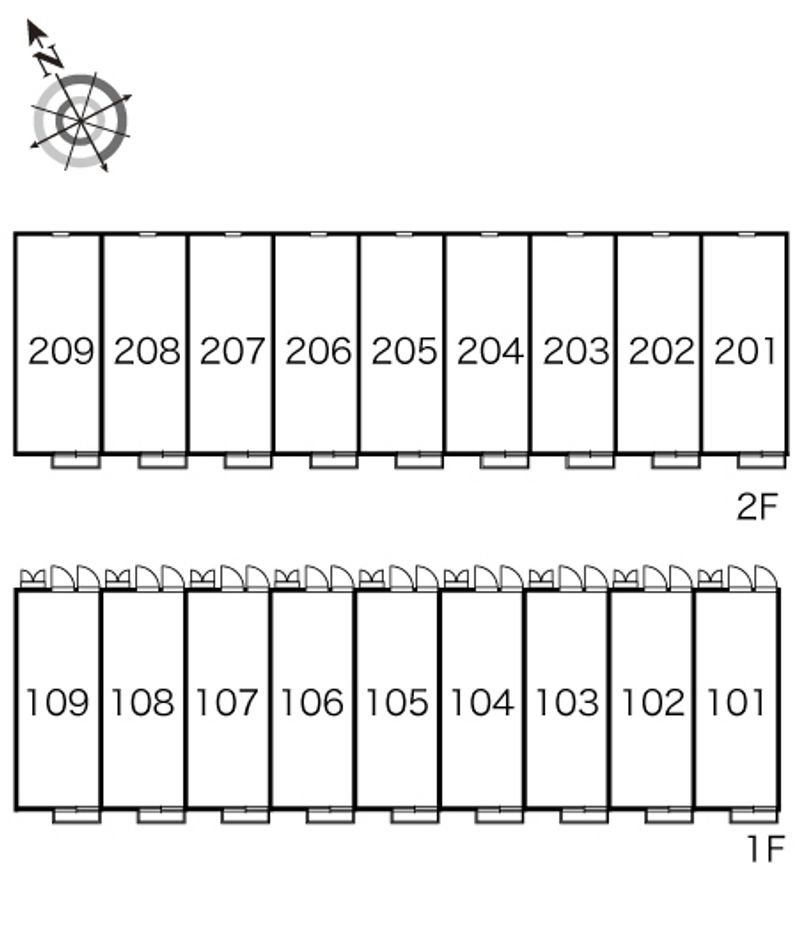 レオパレス花水樹ＳＵＥ 間取り配置図