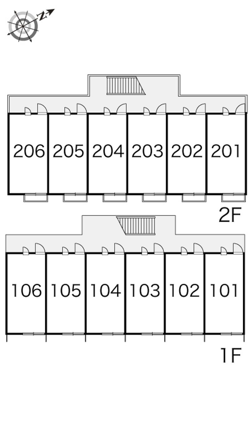 レオパレスふれあい 間取り配置図