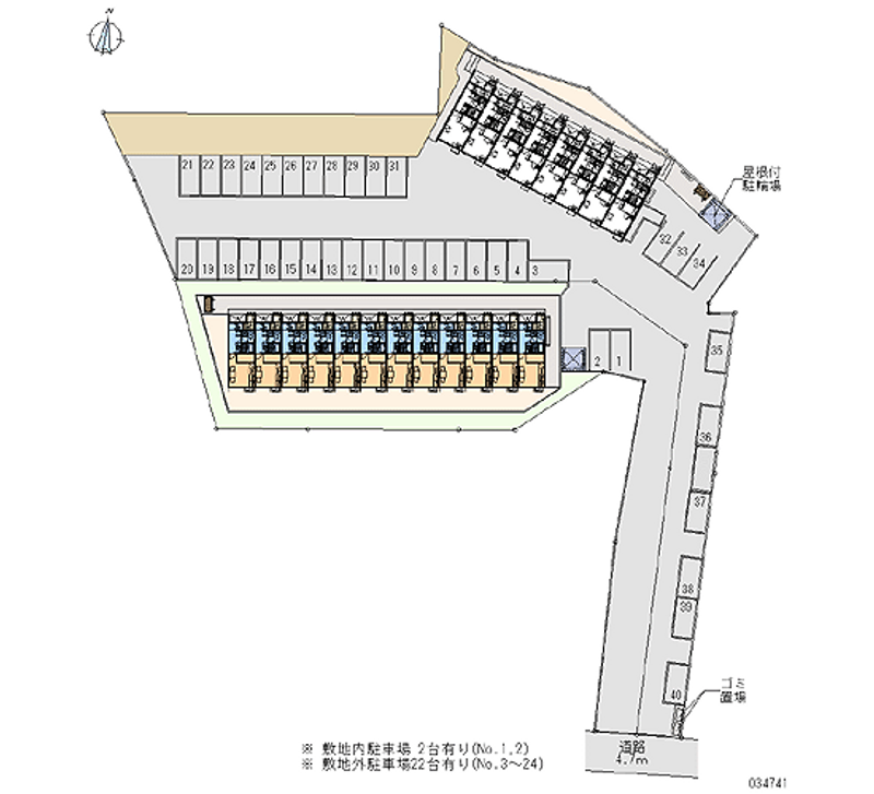 34741 Monthly parking lot