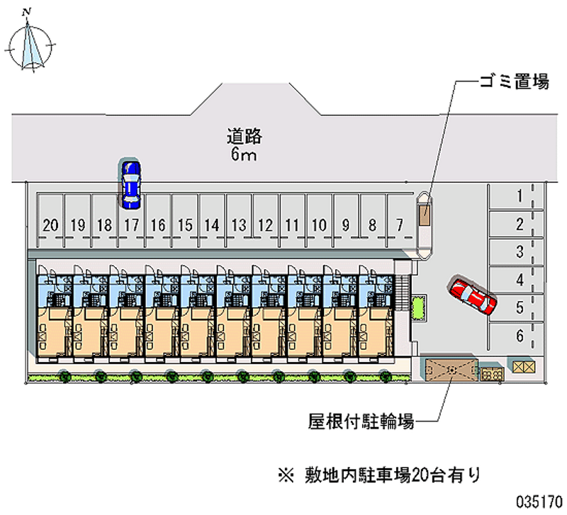 レオパレスシルワ 月極駐車場