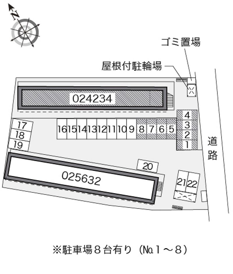 レオパレスレーブメルベーユ 配置図