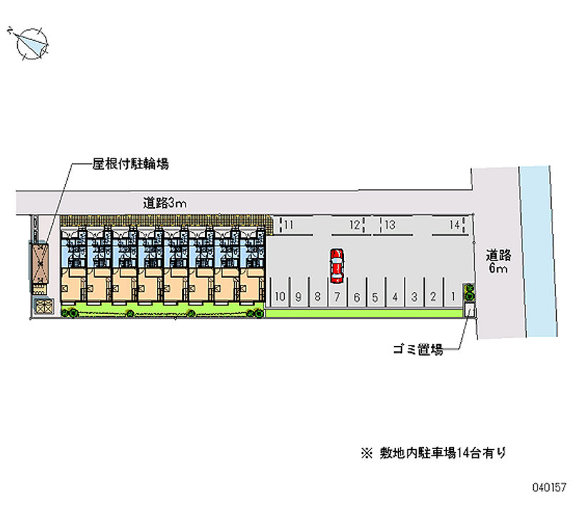 レオパレスすみよし 月極駐車場