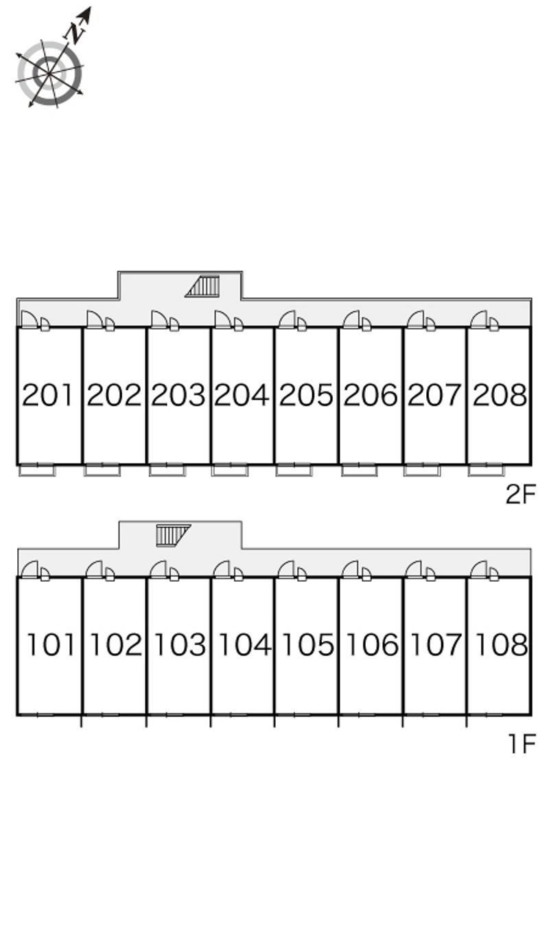 レオパレスひそこＡ 間取り配置図