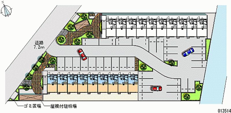 レオパレスＦＵＫＯＮＯ弐番館 区画図
