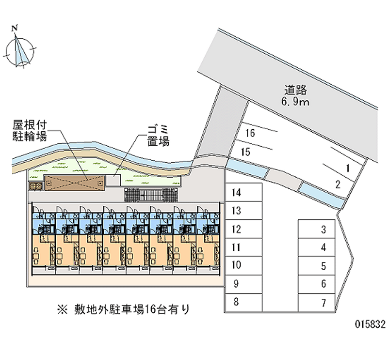 15832 bãi đậu xe hàng tháng