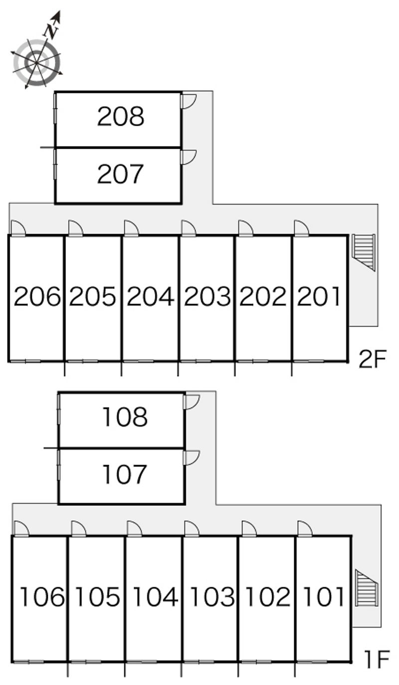 レオパレスオーロラ４１ 間取配置図