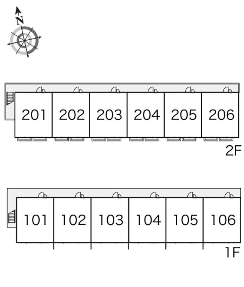 レオパレス清水 間取配置図