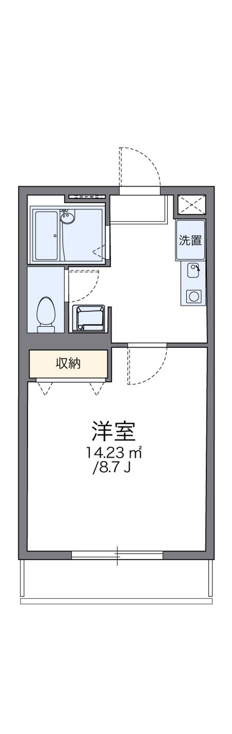 レオパレス柿ノ木 間取図