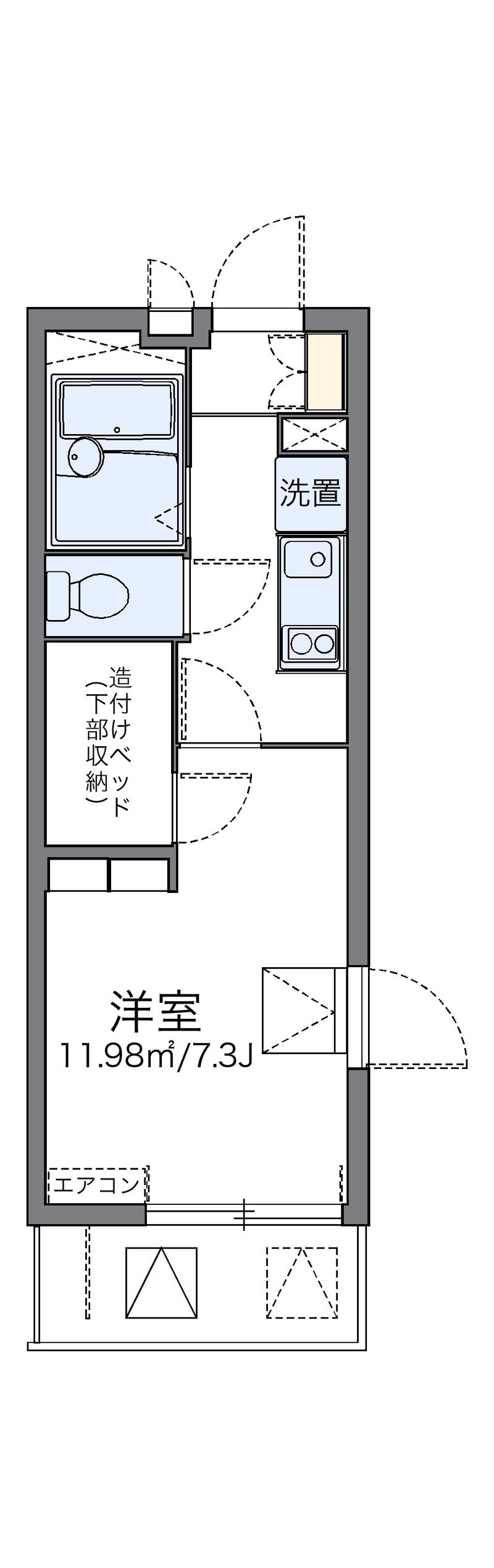 レオパレス南部 間取図