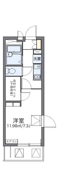 レオパレス南部 間取り図