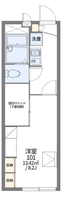 レオパレス両郷コート 間取り図