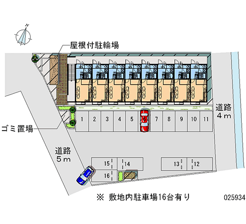 レオパレス北条 月極駐車場