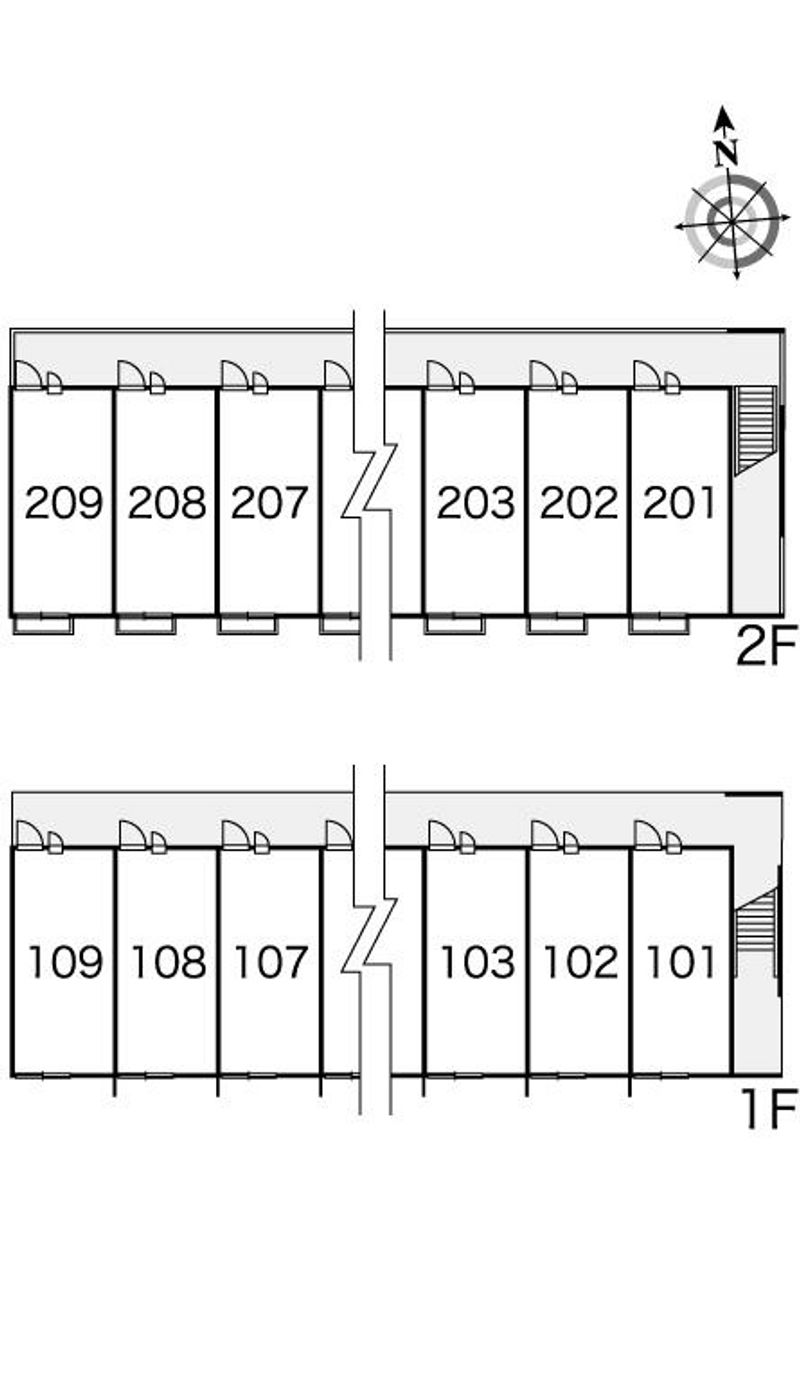 レオパレスサージュ 間取配置図