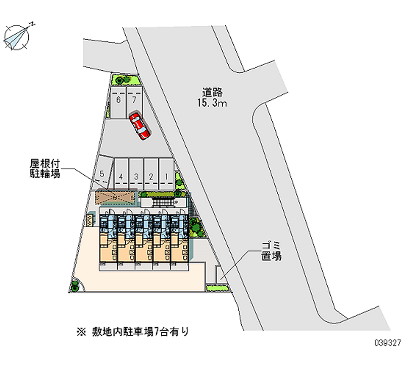 レオパレスオリビア 月極駐車場