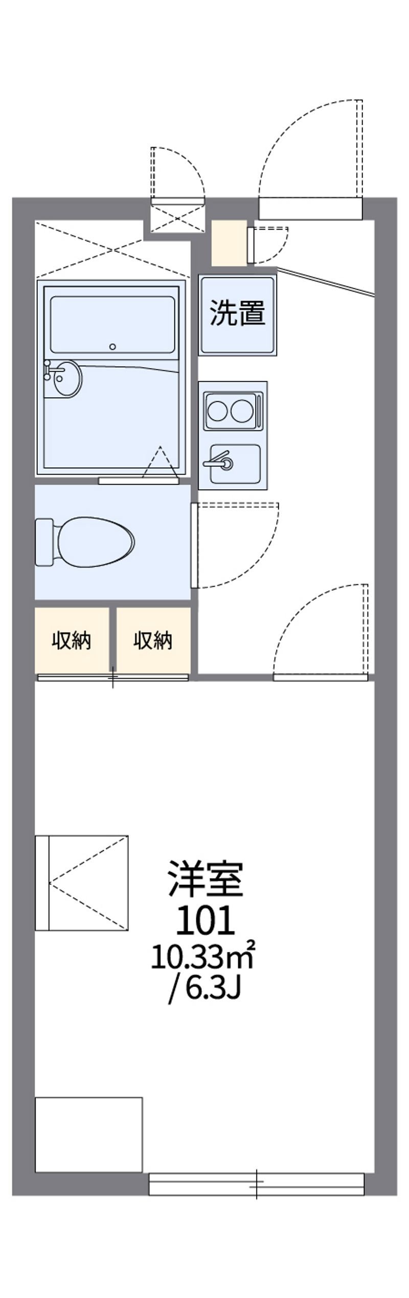 レオパレスサンロイヤルＹ 間取図
