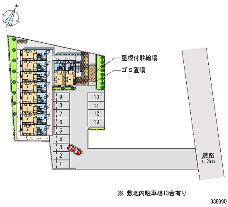 35090 Monthly parking lot