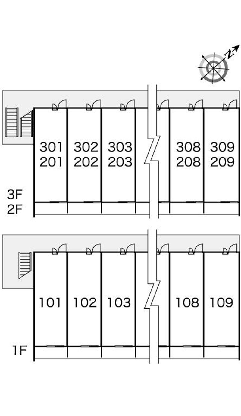レオパレス愛 間取配置図