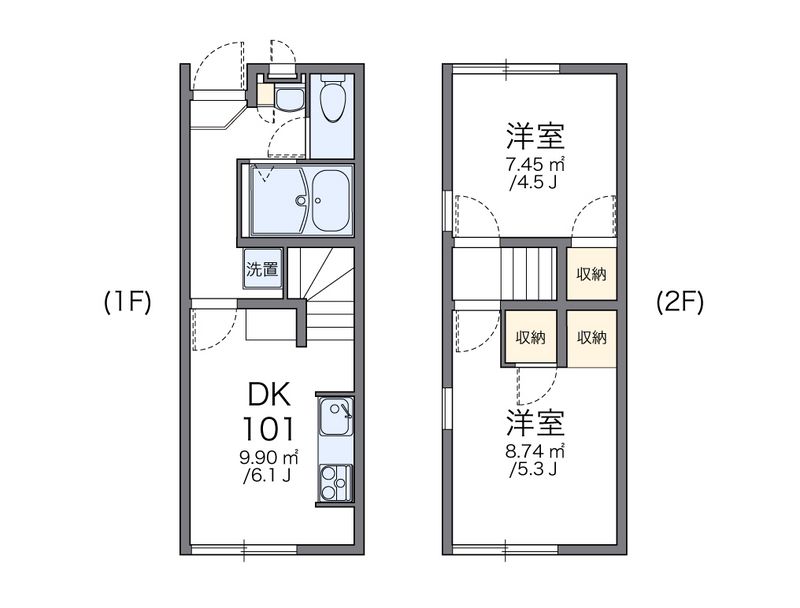 レオパレスカーサ　ドマーニⅡ 間取図